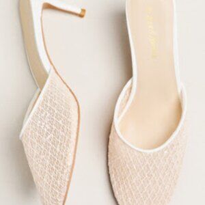 BRAND NEW - For Love & Lemons Claudia Lace Mule Heels - sz 41